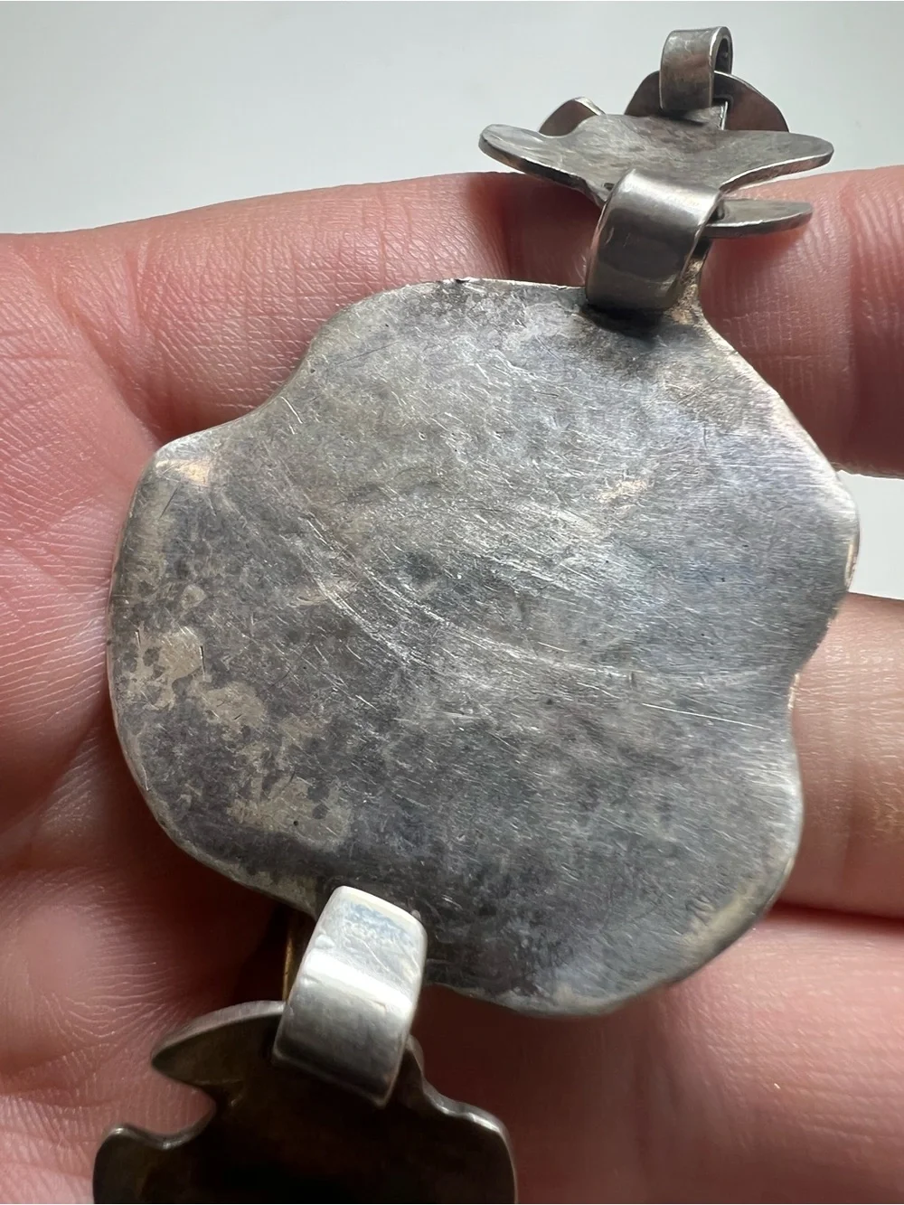 Sterling Silver Bracelet with Turquoise Stone - Picture 4 of 16